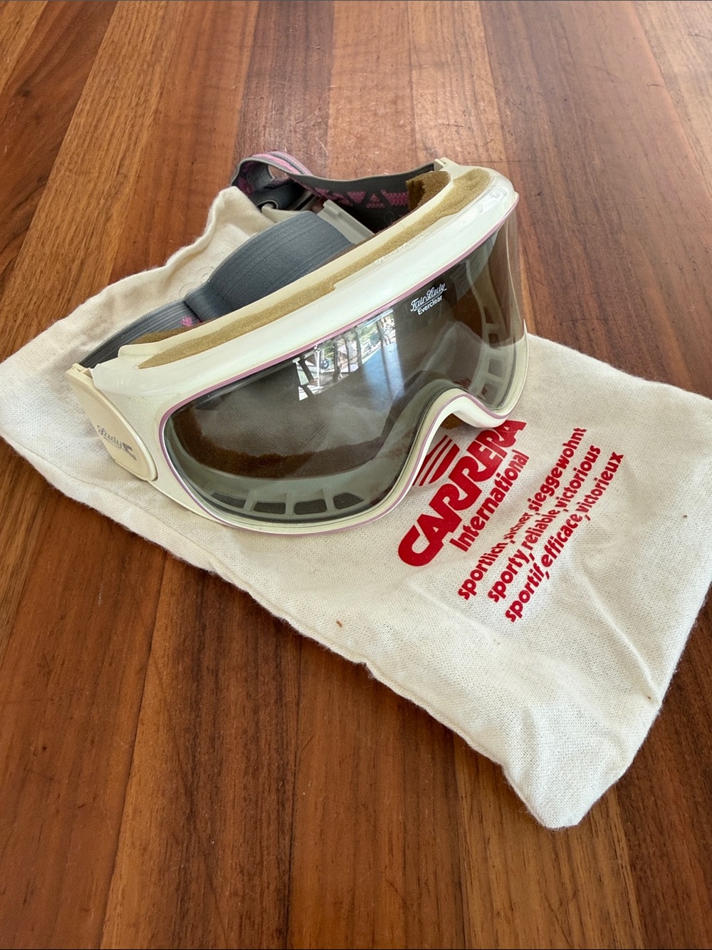 CARRERA VINTAGE 80'S 90'S Fair Lady Everclear SKI GOGGLES with pouch